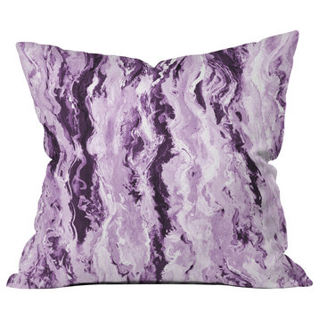 Lisa Argyropoulos Violet Melt Throw Pillow, 18"x18"
