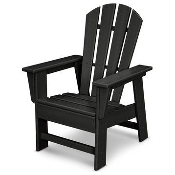 Polywood Kids Casual Chair, Black