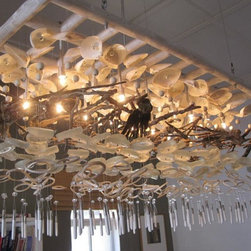 Recycled Sea Glass lighting - Lighting