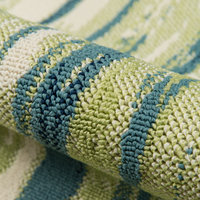 Momeni Baja Polypropylene Indoor Outdoor Rug, Green, 6'7"x9'6"