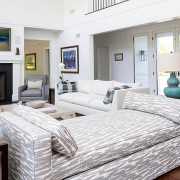 Clean, modern living room