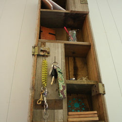 Repurposed Ammunition Box Organizer - Display And Wall Shelves 