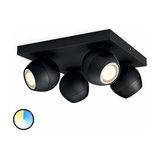Philips Hue Buckram LED spotlight black