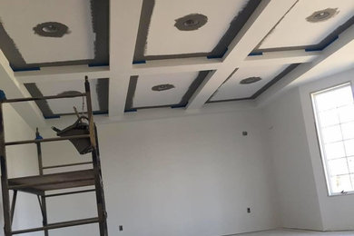 Before & After Ceiling Painting in Steger, IL