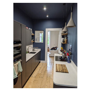 A Rustic Kitchen in a Modern Edinburgh Flat - Rustic - Kitchen ...