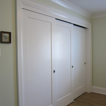 Sliding closet doors and trim