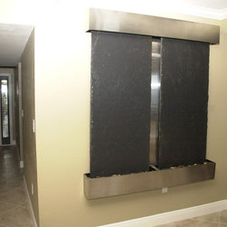 Water Wall Placed in Hallway - Indoor Fountains