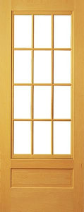 Trellis Pine Door With Screen, 36"x81"