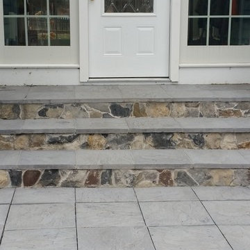 Faux Flagstone Paver Steps