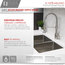 Single-Handle Pull-Down Sprayer Kitchen Faucet with Spring Design