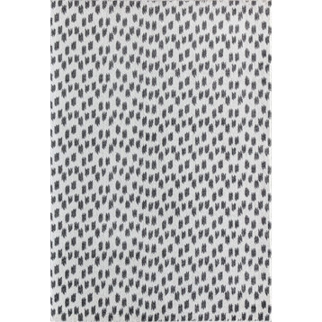Jaxon Seeing Spots Geometric Contemporary White Area Rug, 2'6" X 8'