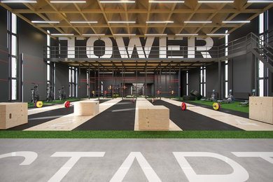 Проект интерьера спортивного клуба Black Tower Crossfit