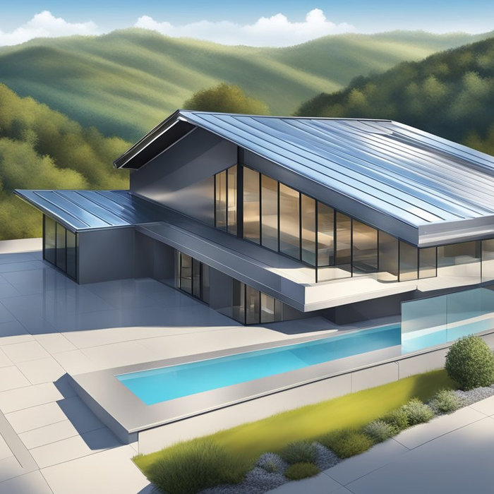 A house with a pool