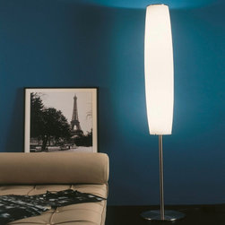 Panona Floor Lamp by Penta Light. Lamps with structure in nickel satin metal. Sh - Floor Lamps