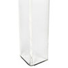Set of 3 Modern Luxe Clear Acrylic Nesting Tables Made of Plastic 4 Clear Legs