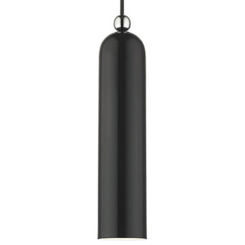 Livex Lighting 46751 Ardmore 5"W Mini Pendant - Shiny Black