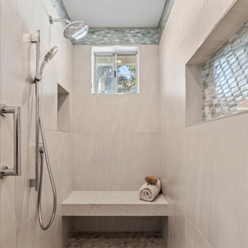 Beachy Blue: San Jose Master Bathroom Remodel