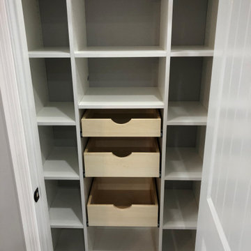 Pantry with Scoop Drawers and Sheet Pan Storage