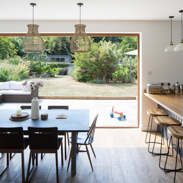 Bi-folding doors and casement windows