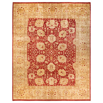 Eclectic, One-of-a-Kind Hand-Knotted Area Rug Red, 11'10"x15'2"