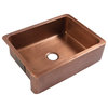 Lange Copper 30" Single Bowl Farmhouse Apron Front Undermount Kitchen Sink