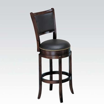 Chelsea Bar Chair With Swivel, Espresso
