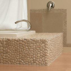 Island Stone Pebble Bath Tub - Bathtubs
