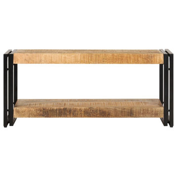 Vidaxl Tv Cabinet 35.4"x11.8"x15.7" Solid Mango Wood