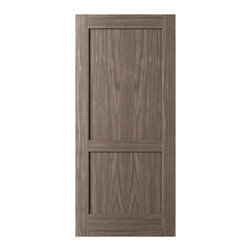 Ripon - 80&rdquo; WALNUT 2-PANEL SHAKER INTERIOR DOOR 1-3/8&rdquo; - Interior Doors