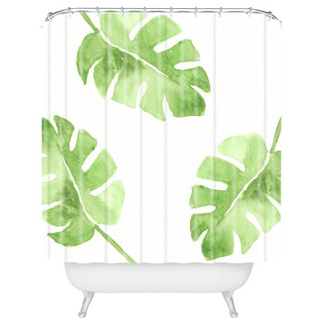 Wonder Forest Split Leaf Shower Curtain, Standard