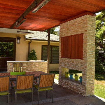 Pergola and TV Wall