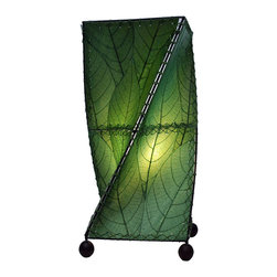 Eangee Home Designs Twist Table Lamp | Green - Table Lamps