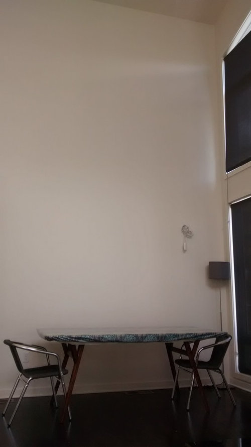 Wall behind dining table