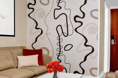 Inspiration for a modern living room remodel in Salt Lake City