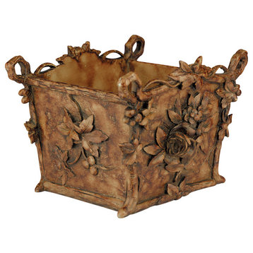 Floral Basket Box Planter