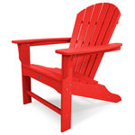 Polywood - Trex Outdoor Furniture Yacht Club Shellback Adirondack Chair, Sunset Red - Sit back and relax. You deserve a few minutes (or hours) of bliss in the comfortably contoured Trex Outdoor Furniture Yacht Club Adirondack. This carefree chair is what summertime is all about. And since it comes in seven attractive, fade-resistant colors that are designed to coordinate with your Trex deck, you're sure to find one that enhances your outdoor living space. Made in the USA and backed by a 20-year warranty, this durable chair is constructed of solid, eco-friendly, HDPE recycled lumber. It's easy to maintain and keep looking like new because it's resistant to weather, food and beverage stains, and environmental stresses. And although it resembles real wood, it won't rot, crack or splinter and you'll never have to paint or stain it.