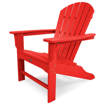 Trex Outdoor Furniture Yacht Club Shellback Adirondack Chair, Sunset Red