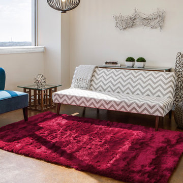 Freya Area Rug in Cranberry
