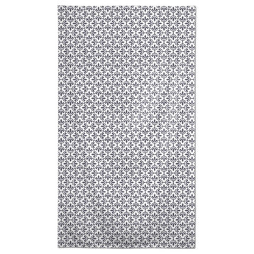 Quatrefoil Pattern Dark Gray 58x102 Tablecloth