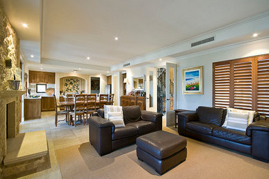 Modern living room in Perth.
