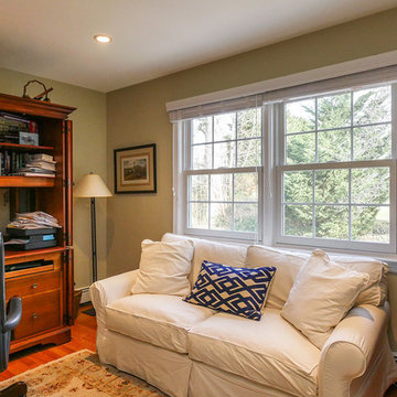 Relaxed Home Office and Den with New Windows