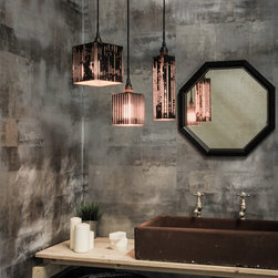 Black & Gold Bathroom LED Pendant Cluster - Ceiling Lighting