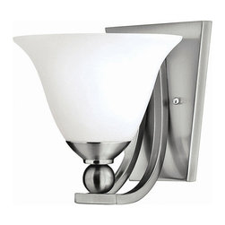 Hinkley Lighting - Bolla 1-Light Bathroom Vanity Fixture, Brushed Nickel - Wall Sconces