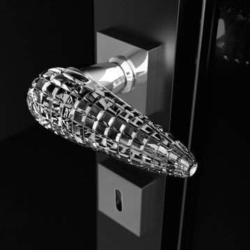 Irina Designer Crystal Privacy Pin Door Handle