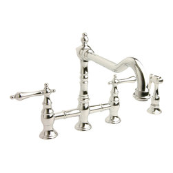 Giagni Hudson HK101 Bridge Kitchen Faucet with Spray - Kitchen Faucets