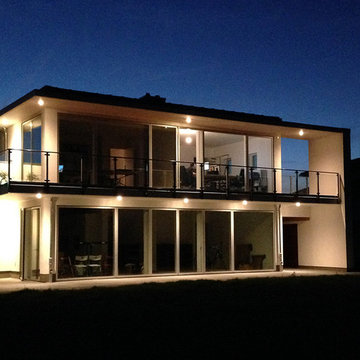 Beleuchtung Einfamilienhaus am See