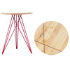 Hudson Inlay Side Table - Red, Maple