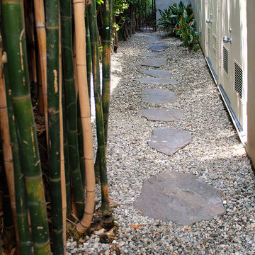 Flagstone Walkway in Gravel