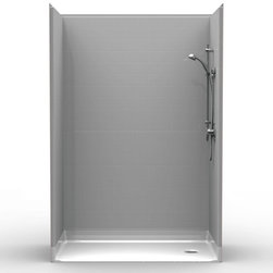 Multi-Piece Barrier Free 54&Prime; x 30&Prime; x 80 1/4&Prime; Shower | Beveled Threshold | 3/4&Prime; C - Products