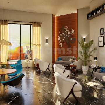 Stunning Restaurant & lounge area design by interior design studio,New York,USA
